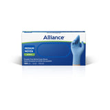 Alliance™ Powder-Free Blue Nitrile Exam Gloves - 100/bx