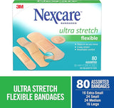 3M™ Nexcare™ Ultra Stretch Bandages (Assorted Sizes) - 80/bx