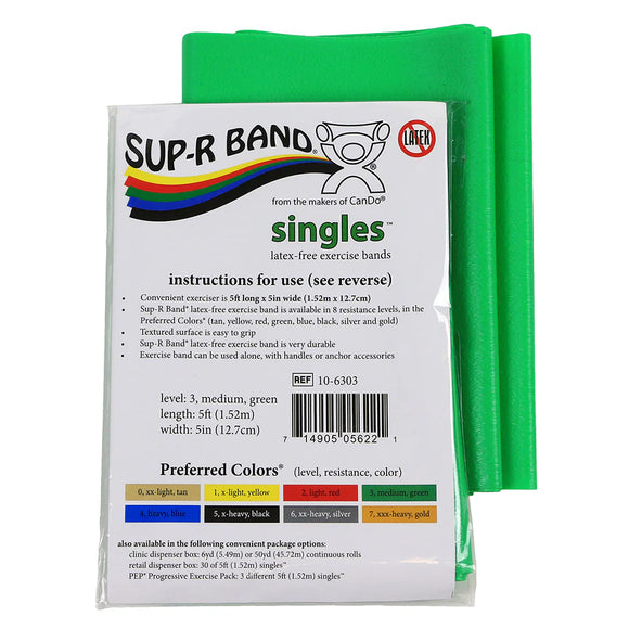 SUP-R Band®, Latex-Free Exercise Bands (5