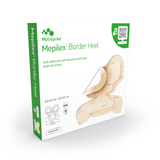Mepilex® Border Heel, Self-Adherent Multi-Layer Foam Dressing (22cm x 23cm) - 10/bx