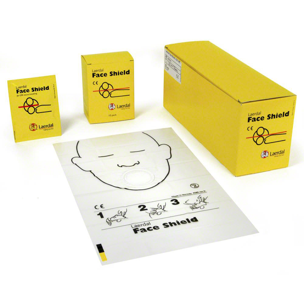 Laerdal Face Shield for CPR Rescue Breathing - Each – MedWest Inc.