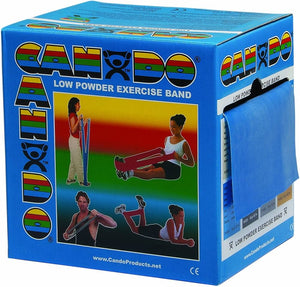 CanDo Low Powder Exercise Band - BLUE, 50yd