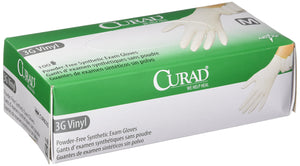 Curad 3G Synthetic Vinyl Gloves 150/bx