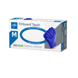 FitGuard® Touch Powder-Free Blue Nitrile Exam Gloves (Medium) - 300/bx