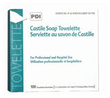 PDI® Castile Soap Towelette (7 7/10" x 5") - 100/bx