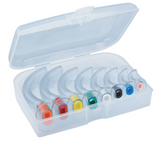 Glenwood Guedel Oropharyngeal Airway (OPA), Assorted/Colour Coded - 8/pkg