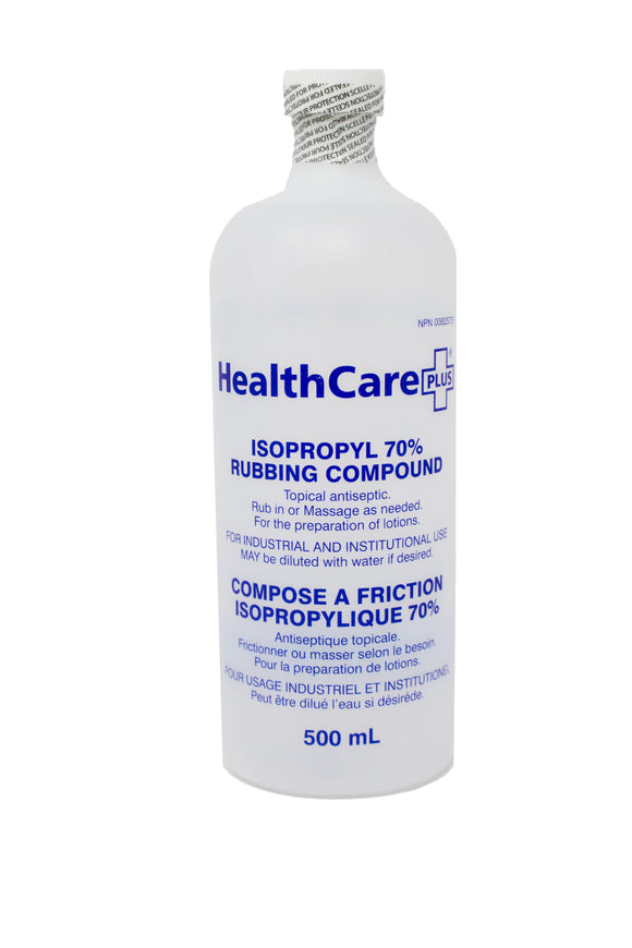 HealthCare PLUS® Isopropyl Rubbing Compound 70% (500ml) - Bottle