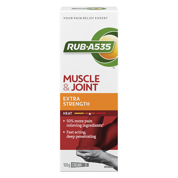 RUB-A535™ Extra Strength Heat Cream for Muscle & Joint Pain (100g)