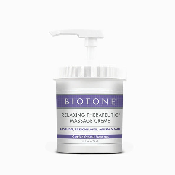 BioTone® Relaxing Therapeutic Massage Creme (16oz) - Pump Jar