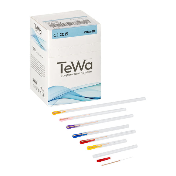 TeWa Acupuncture Needles, Safe-T Sleeve™ Coated - 100/bx