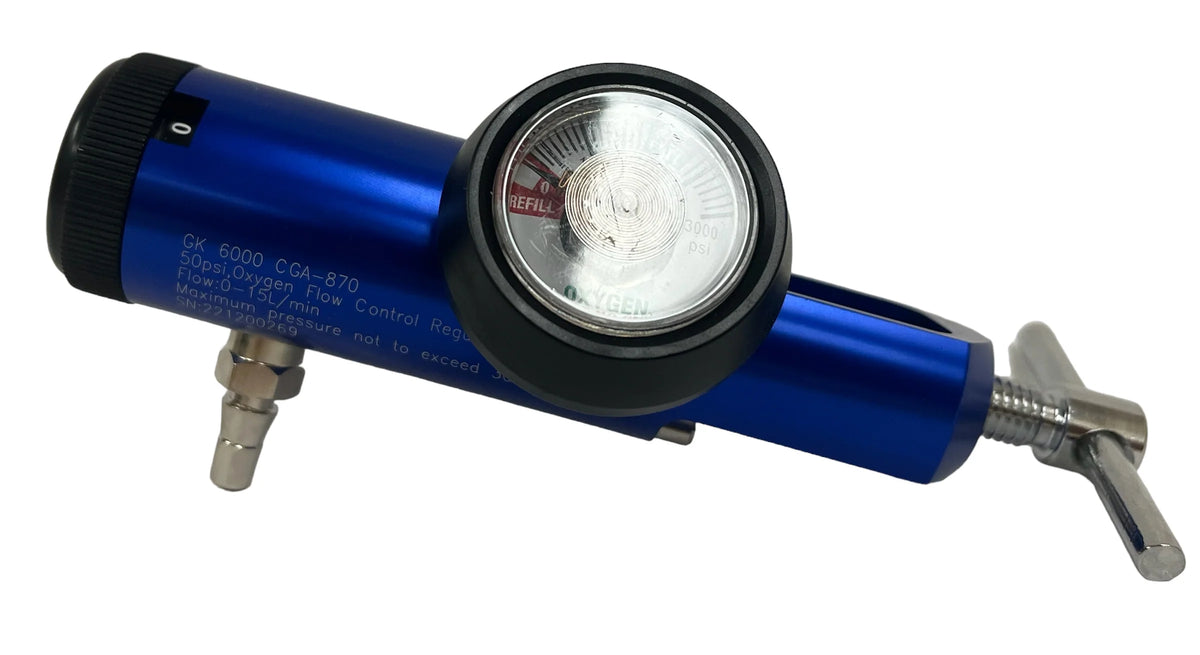 Glenwood Aluminum/Brass Oxygen Flow Control Regulator – MedWest Inc.