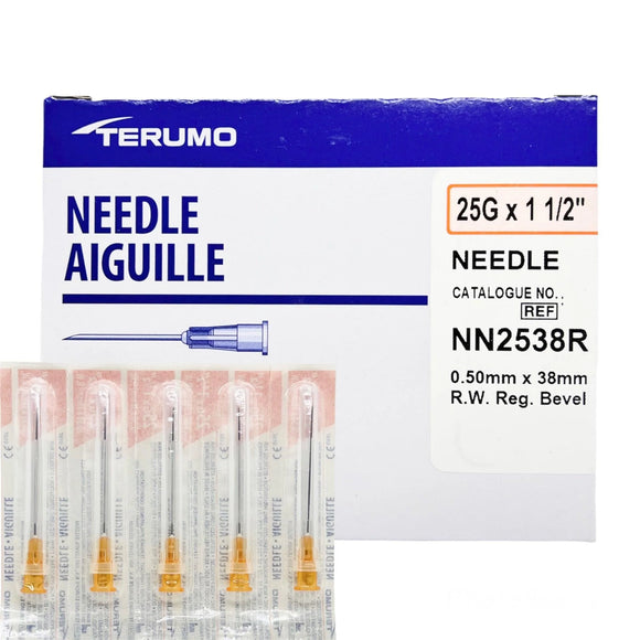 Terumo Hypodermic Needles (25G x 1 1/2