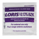 Benzalkonium (BZK) Antiseptic Towelette Wipes - 100/bx
