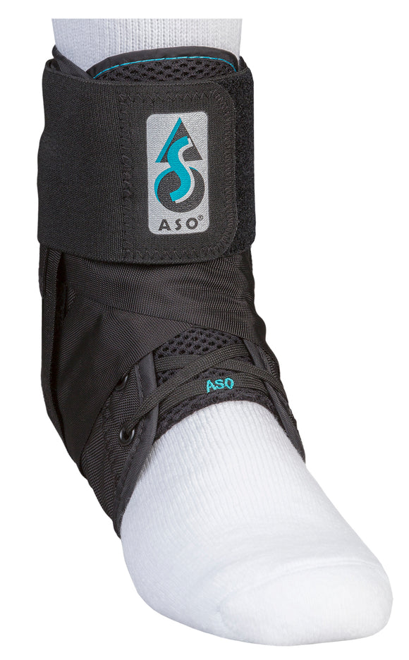 ASO® Ankle Stabilizer with Plastic Stays, Brace - Black