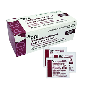 Povidone-Iodine (PVP) Prep Pad Towelettes - 100/bx