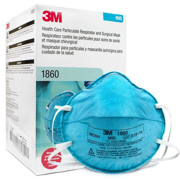 3M™ N95 Particulate Respirator, 1860 - 20/bx