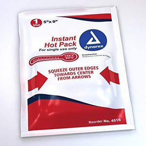 Dynarex Instant Chemical Hot Packs 5" x 9" 24/cs - MedWest Inc.