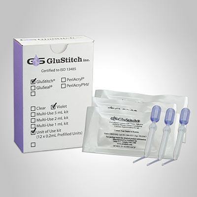 GluStitch Skin Glue Violet Single Dose .02ml, each - MedWest Inc.