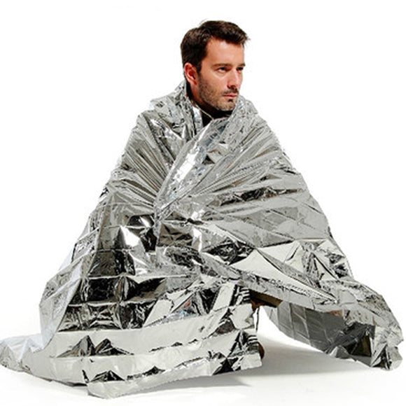 Silver Mylar Rescue Emergency Foil Blanket 52