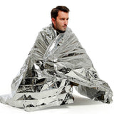 Silver Mylar Rescue Emergency Foil Blanket 52" x 84"