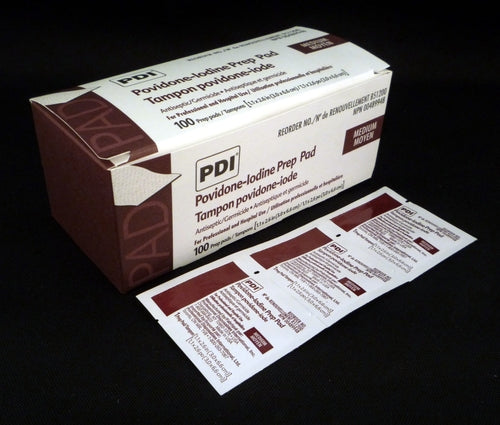 PVP Povidone Iodine Towelette, 100/bx